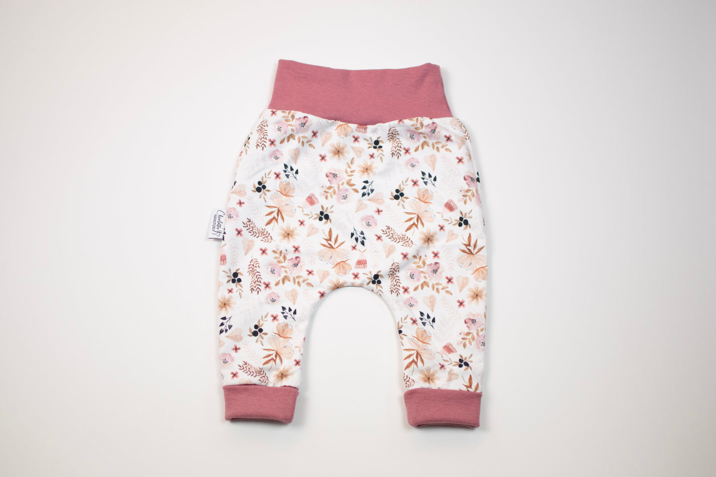 Pumphose Mayla Print | Blumen rot/braun