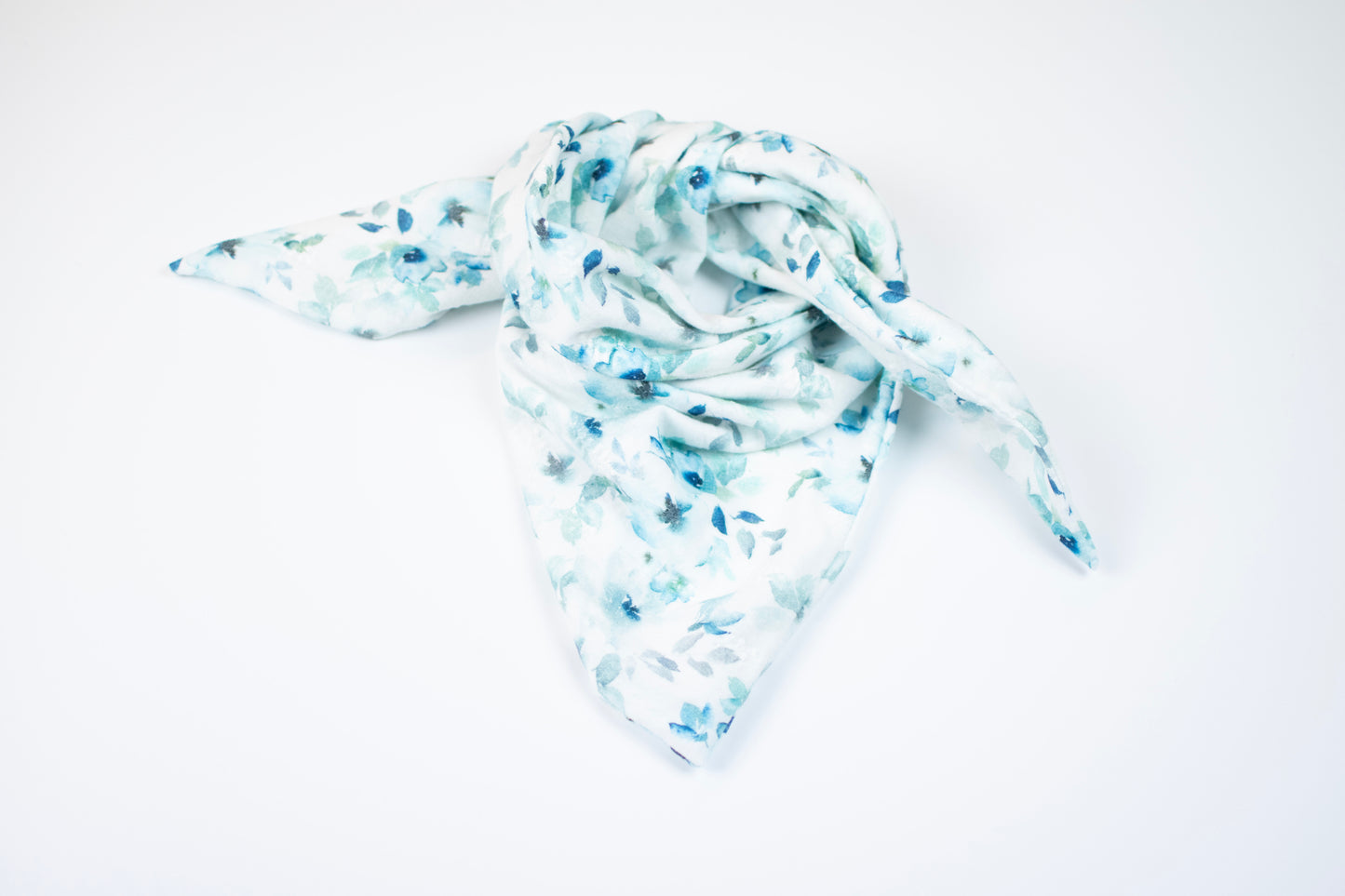 Halstuch Print | blaue Blumen