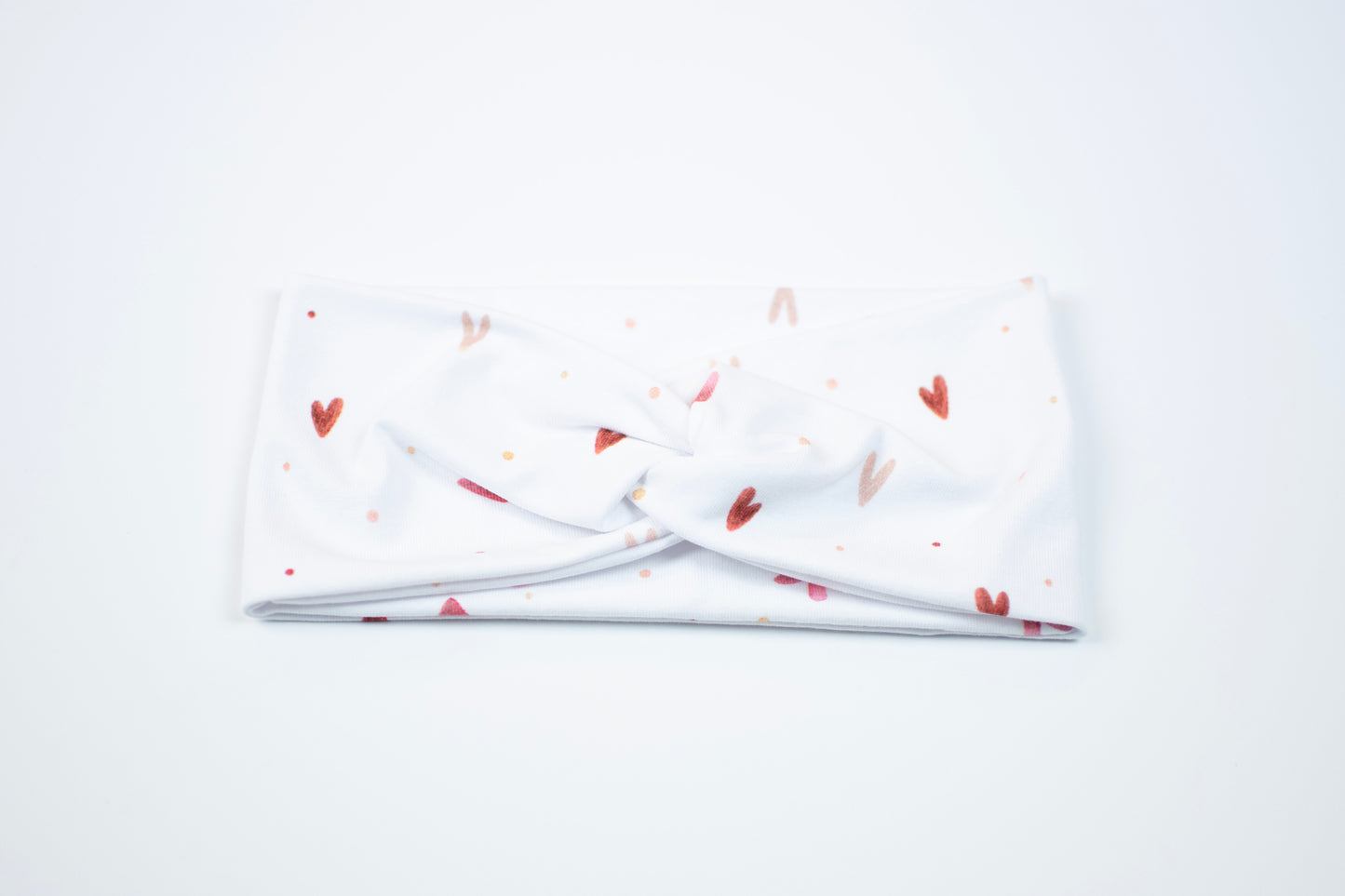 Stirnband Print | rote Herzen