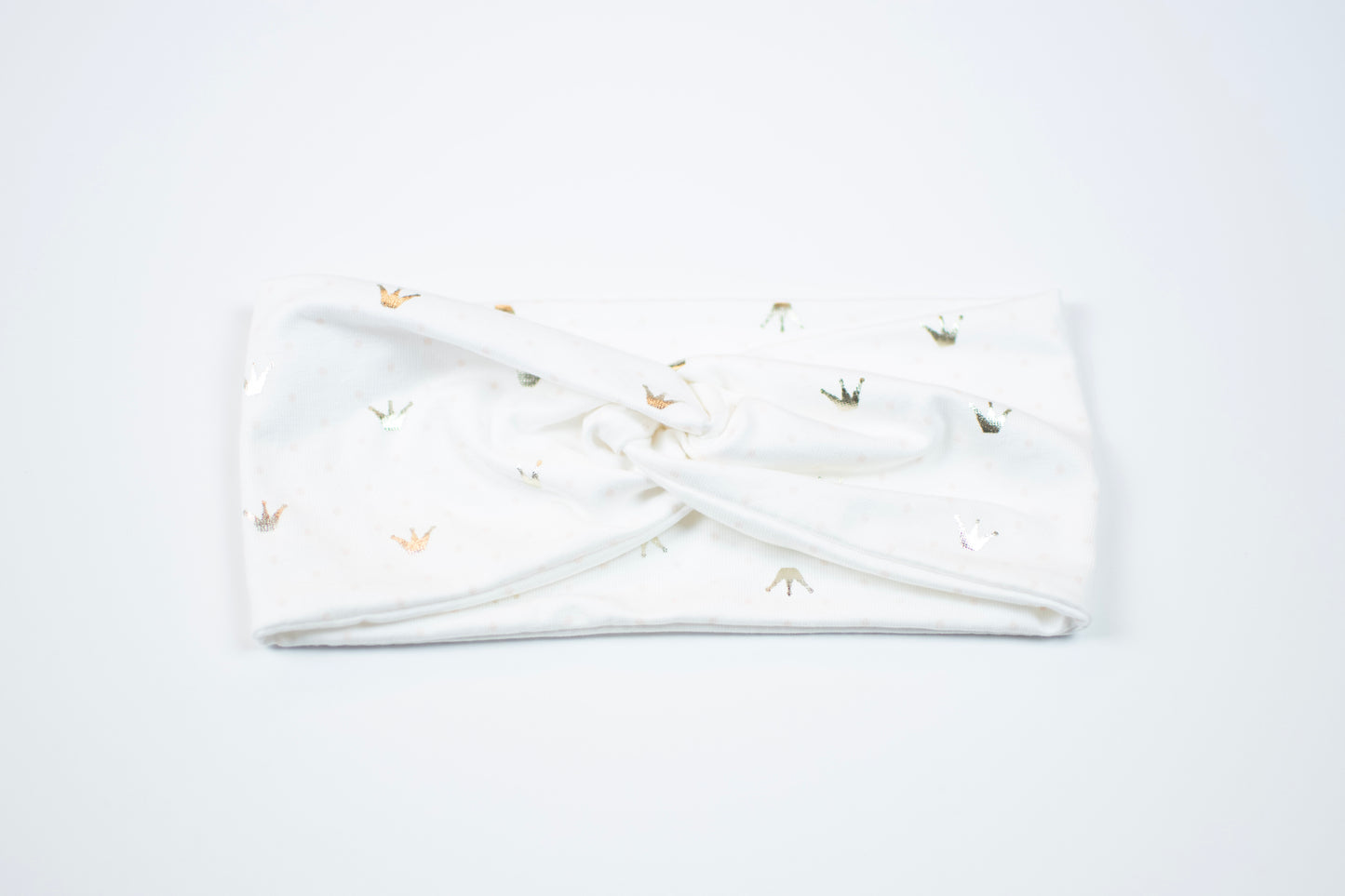 Stirnband Print | goldene Kronen