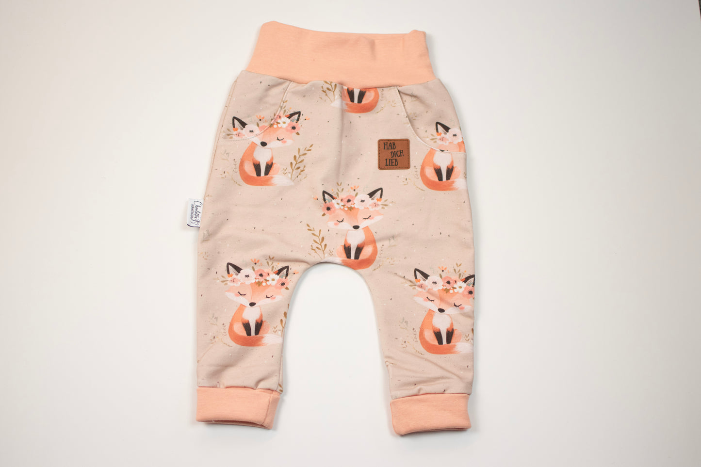 Pumphose Mayla Print | Fuchs mit Blumen