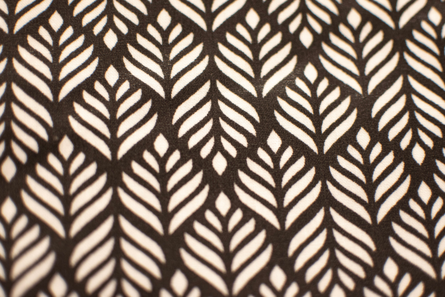 3in1-Tasche mit Taschenstoff | rostbraun mit schwarzen Blätter